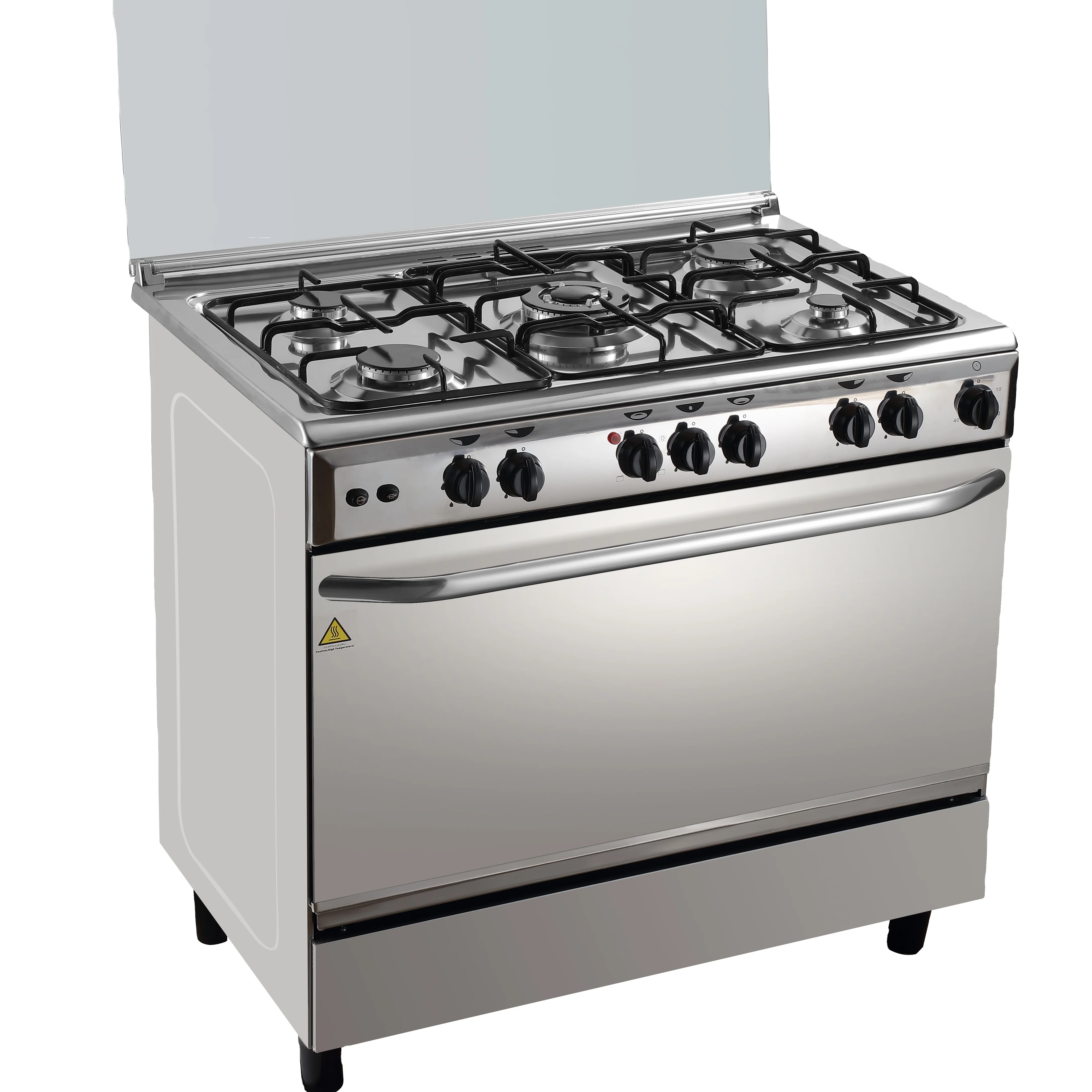 GAS RANGEMASTER CLASSIC YELLOW RANGE COOKER