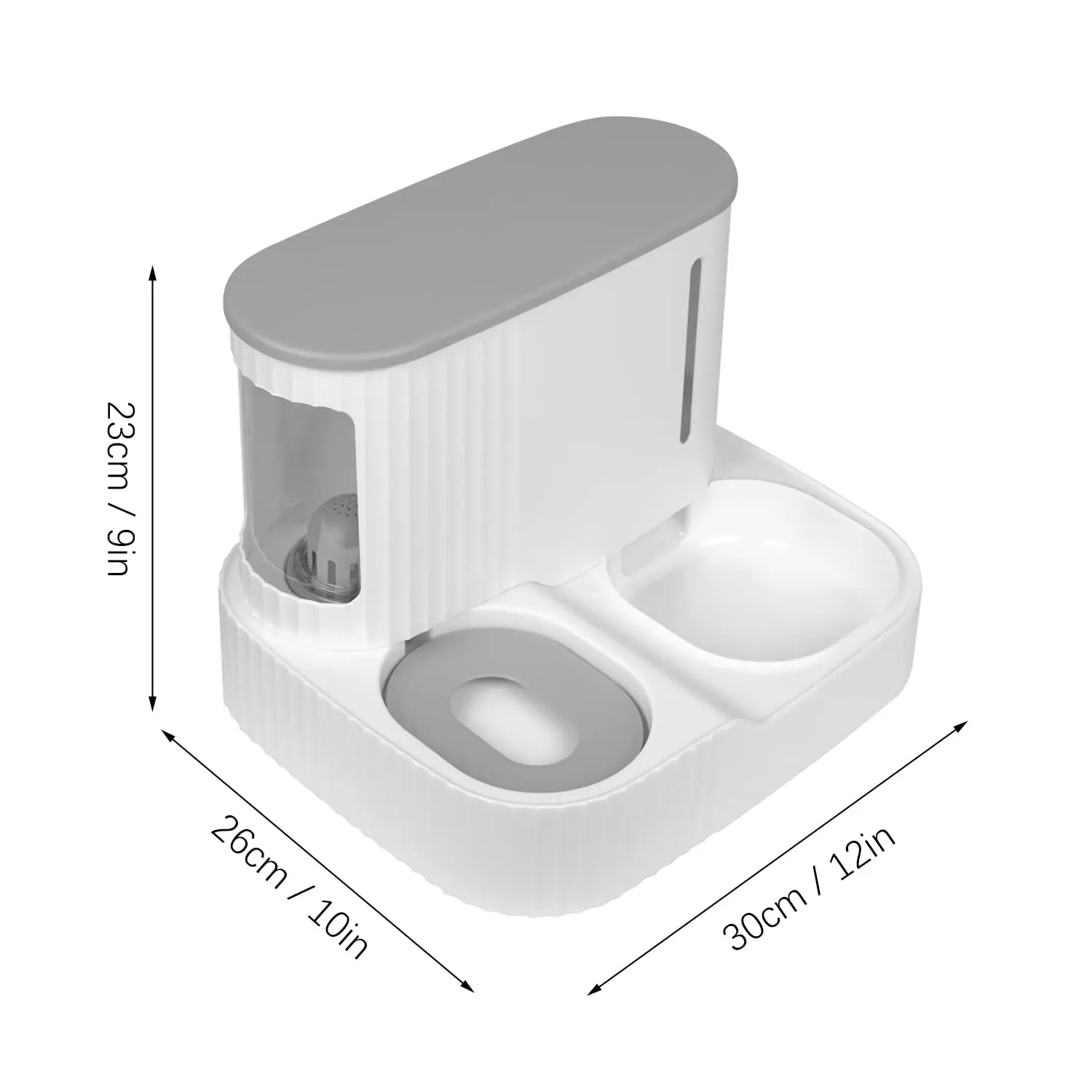 Automatic Gravity Cat Feeder With 2.8l Capacity Bpa Free Food Grade