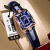 785 Rose Gold Blue Belt