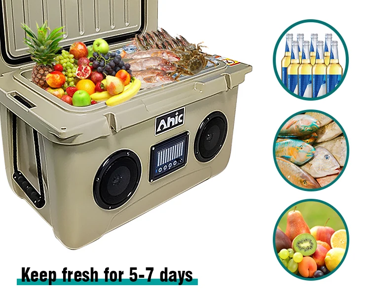 Ahic Cooler Good Sale Portable Insulated Rotomolded Coolers Speaker