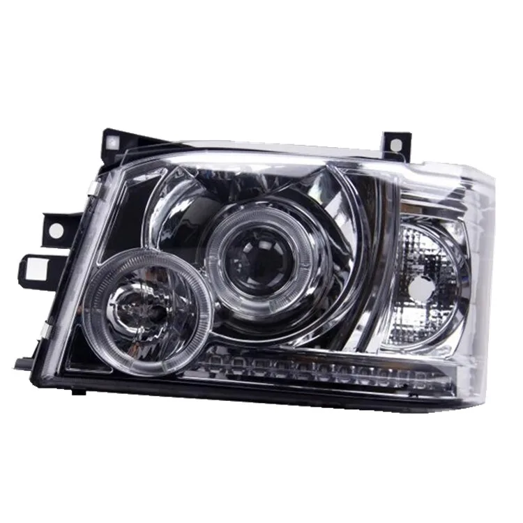 LED Headlights for Hiace 2005-2009 Modified Head Lamp Included Lens Angel Eye LED Headlights