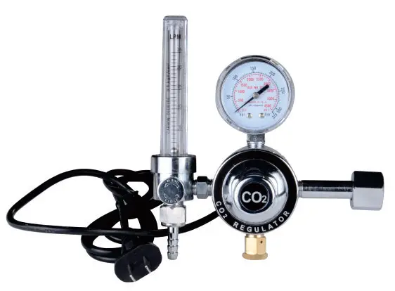 co2 regulator flowmeter with heater