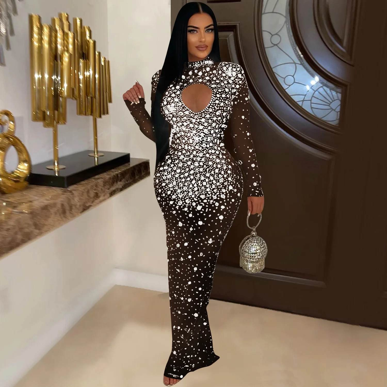 CX6993 Luxury Gowns Dress Rhinestone High-end Maxi Dresses for Ladies Wholesale CX6993 Luxury Gowns Dress Rhinestone High-end Maxi Dresses for Ladies Wholesale