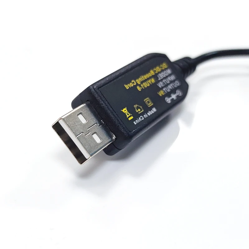 High Quality 1m Power Set up Charger 5.5x2.1 mm DC 5V to 12V USB Cable for Wifi Router Modem