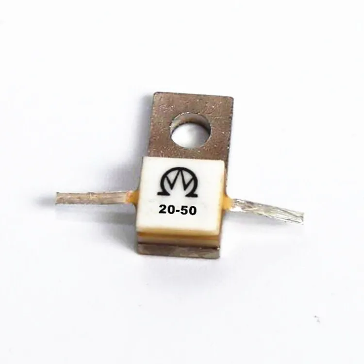 High Power Ceramic RF Resistor 100W 50 Ohms with Wide Operating Temperature -55°C to +165°C and 0~2GHz Frequency Range