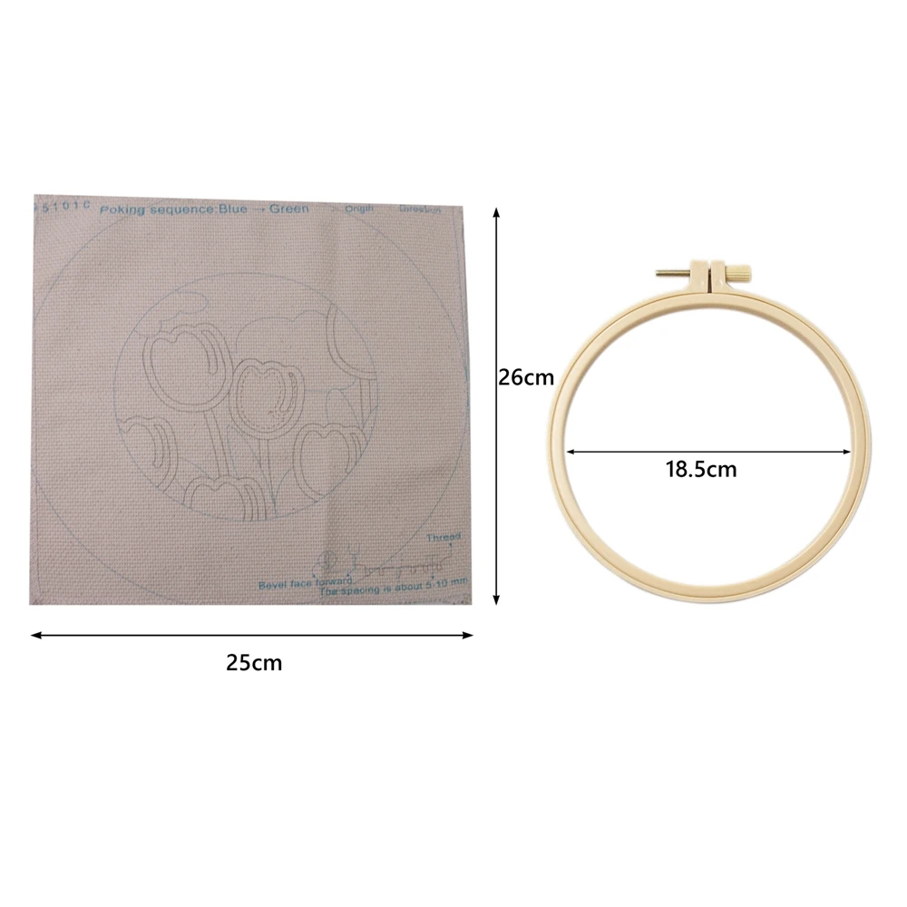 Custom DIY Wholesale Needle Punch Kit New Arrival Cross Stitch Punch Needle Embroidery Set Handmade Flower Punching Needle Kits