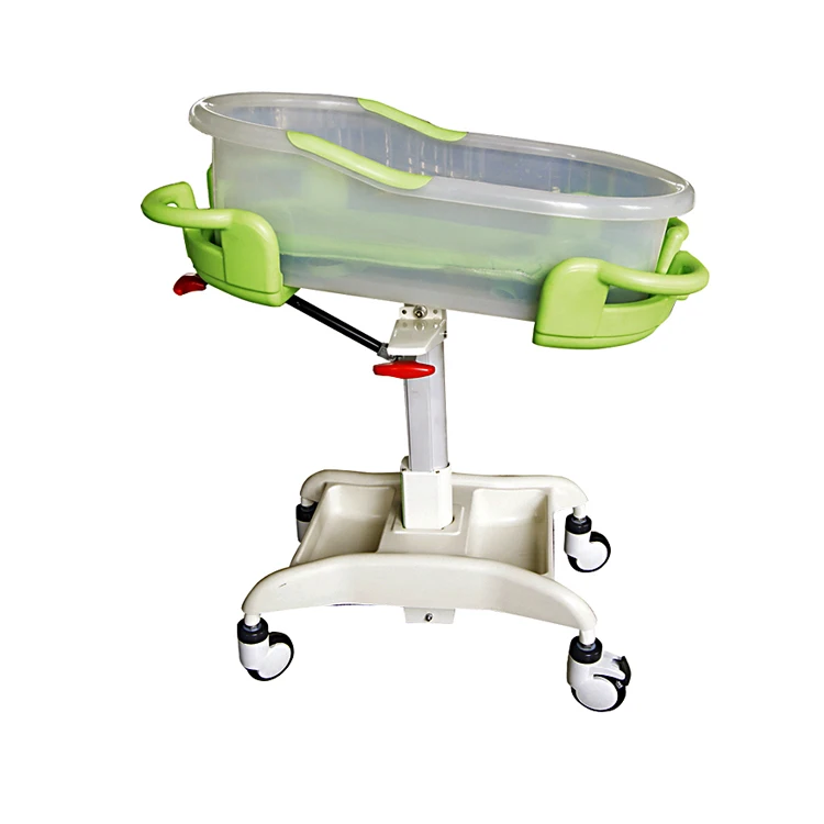 Modern Simplicity New Born Infant Hospital Baby Bed Clear Plastic with  Metal and Iron Material