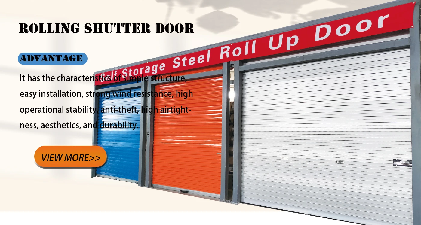 Factory direct sales of new self storage roller shutter doors factory