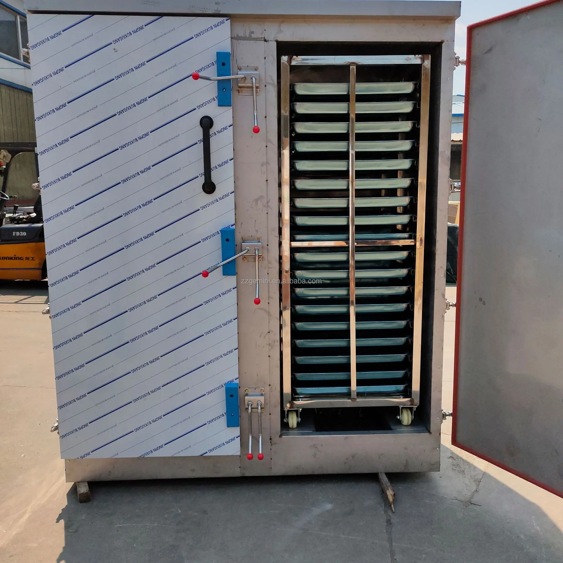 Commercial One Door Rice Roll Steamer Cooker 6/8/12/24 Tray Gas Model