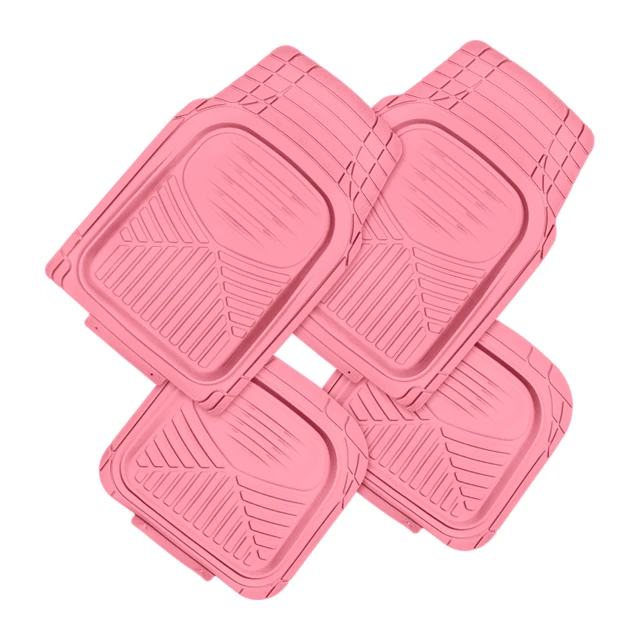 Top Quality Anti Slip PVC Car Floor Mats Protect Car Inside Universal Fit Full Set 4 Pcs Car Floor Mats