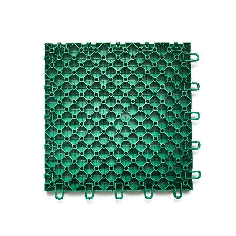 PP/TPE Soft Wood Grain Interlocking Sports Flooring Synthetic  Yoga/Pilates Basketball Court Plastic Rubber Flooring Tile