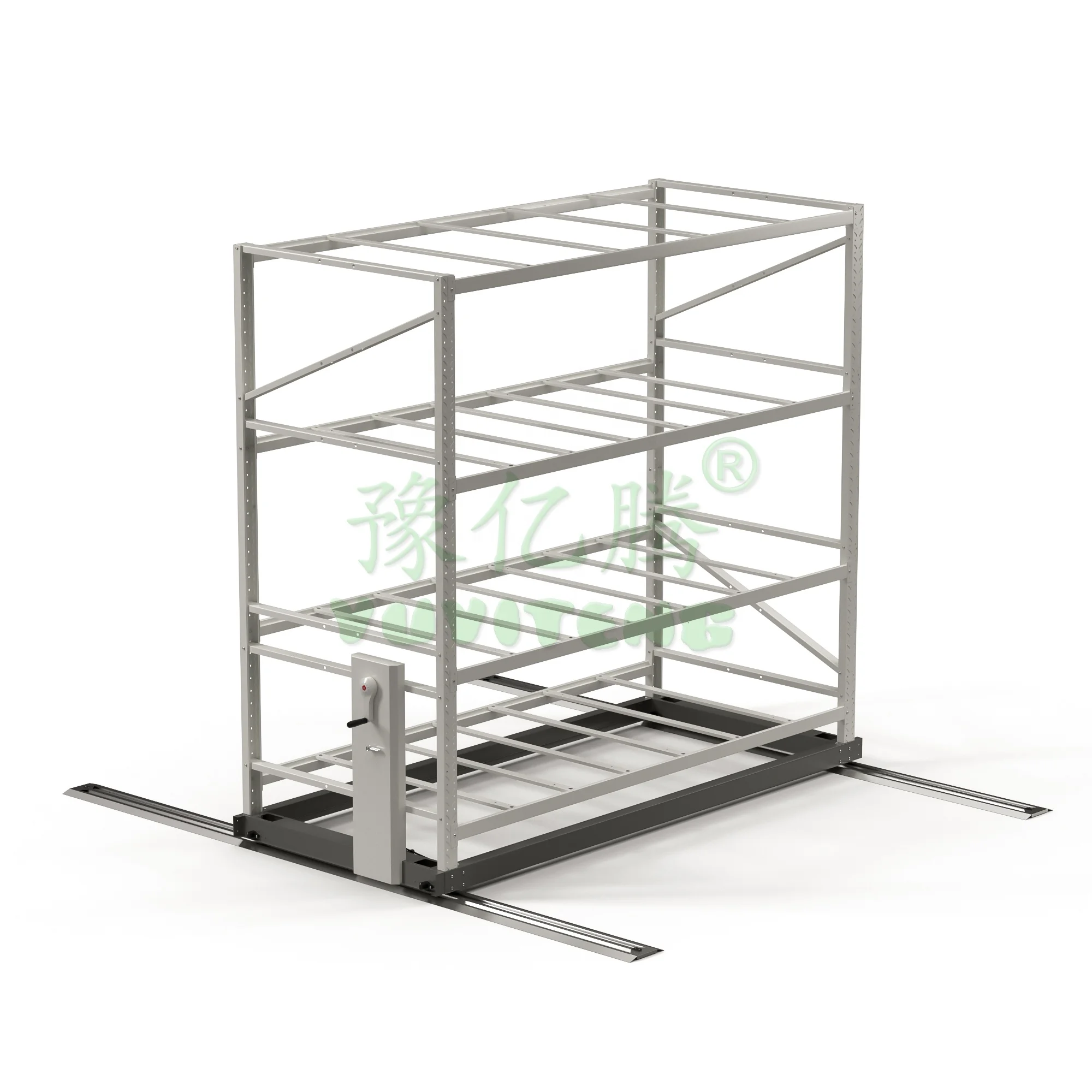 Mobile Grow Racking Automatic Grow Kit Racks Shelves Farming Movable Hydroponic Vertical Grow Rack