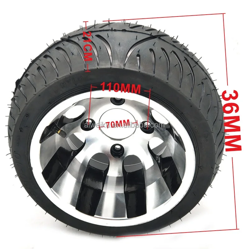 205/30-10 Tubeless Tire with Aluminum Alloy Hub for ATV/Go Kart