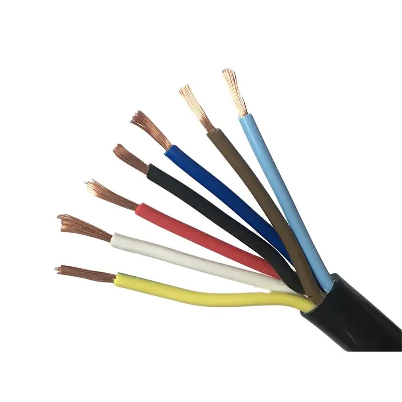 RUITIAN H05VV-F PVC Jacket Flexible 2Core  3Core  4Core 5Core Copper Electrical Cable Wires Roll Electrical Cable