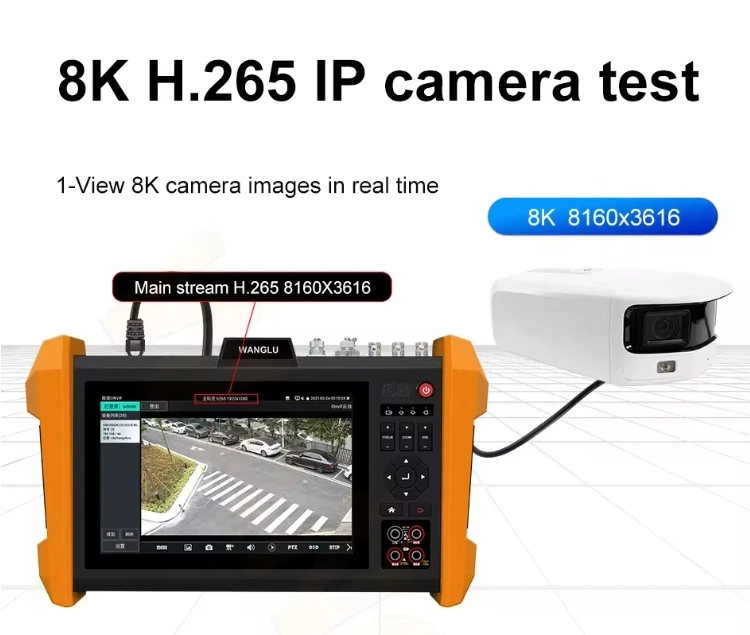 H12-ADH CCTV Tester Full 8MP CVI TVI AHD Camera Monitor