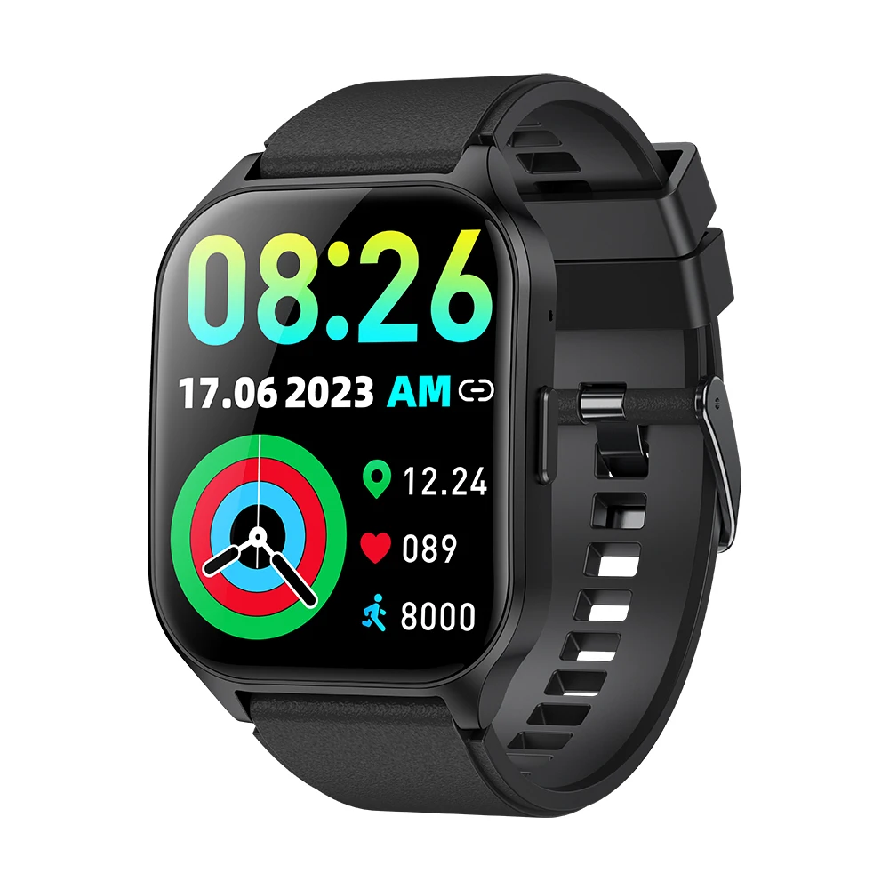 Waterproof Good Quality Curved Square Screen Smart Watch 2024 New Watch Bt Calling Amoled Screen Type Smartwatch