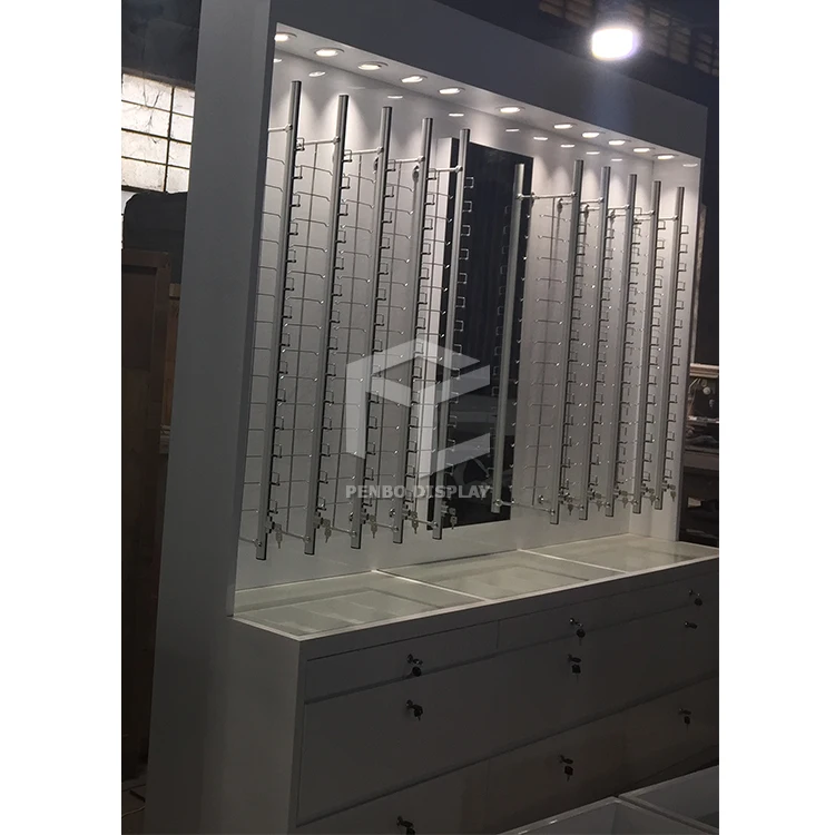 Customized Design Optical Display Case Kiosk Eyeglasses
