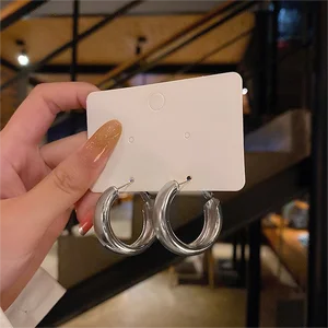 New Style Personalized Fashionable Earrings Retro Style Exaggerated and Distorted Hoop Earrings Hoop Earrings Stud for Women