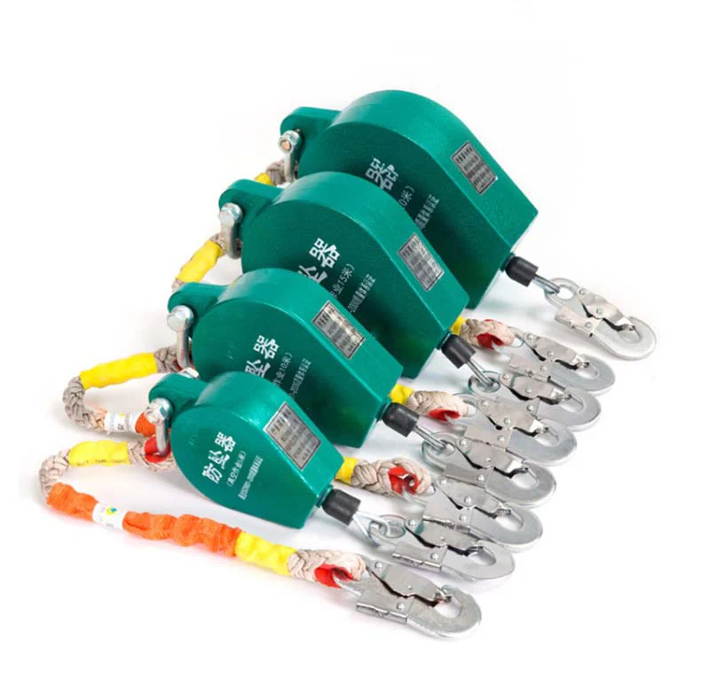 Wire Rope Slider Fall Protection Loading 150kgs 3~60m Wire Rope Fall Arrester Fall Protector Anti ...
