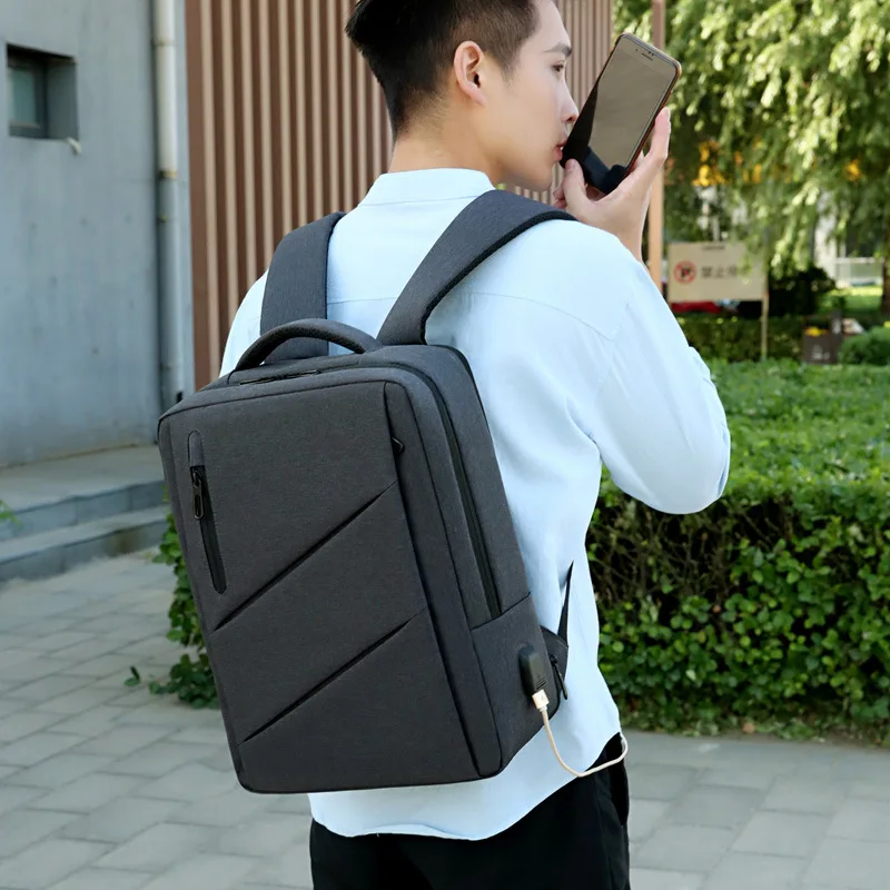 15 17 Inch Expandable Backpack With Usb Charging Port Waterproof Luggage Laptop Rucksack Travel Business Backpack for Men Women