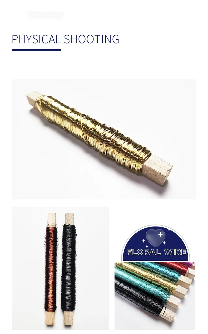 Yards Floral Flexible Paddle Wire Floral Bind Wire For Crafts Garland