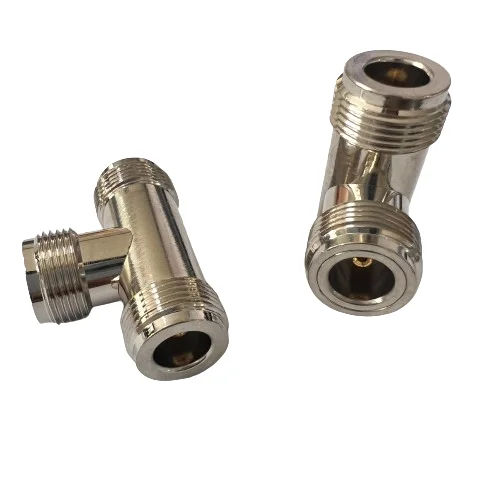 Factory Good Quality N-KKK Connector Adapter N Female to Female to Female Bent Angle N Connector Adapter
