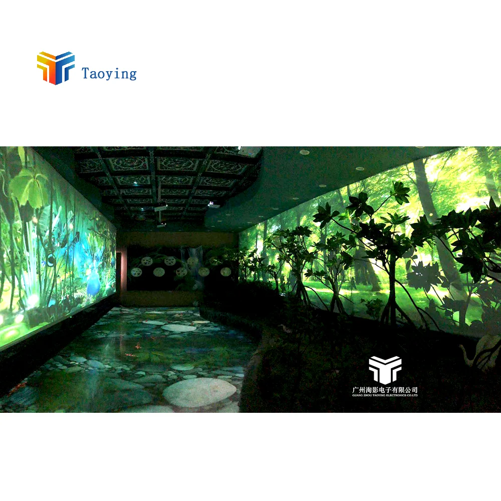 Развлекательный интерактивный проекционный захватывающий голографический цифровой выставочный зал