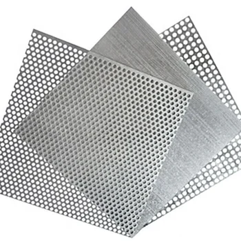 Round Hole Metal Mesh Perforated Sheet 6mm Decorative Aluminum Plate For Ceiling Wall