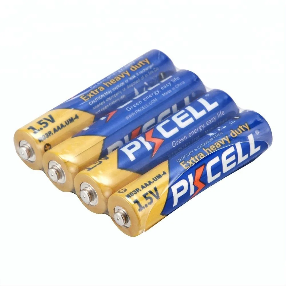 PKCELL Zinc Carbon 1.5v aaa um-4 r03 dry batteries