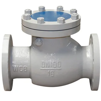 Customizable Factory-Made H44H-16C One-Way Hydraulic Cast Steel Swing Check Valve Manual Power General Application Supports OEM