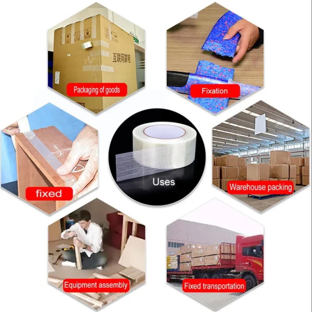 Wholesale Cross Fiber Filament Tape Fiberglass Tape For Cricket Bat