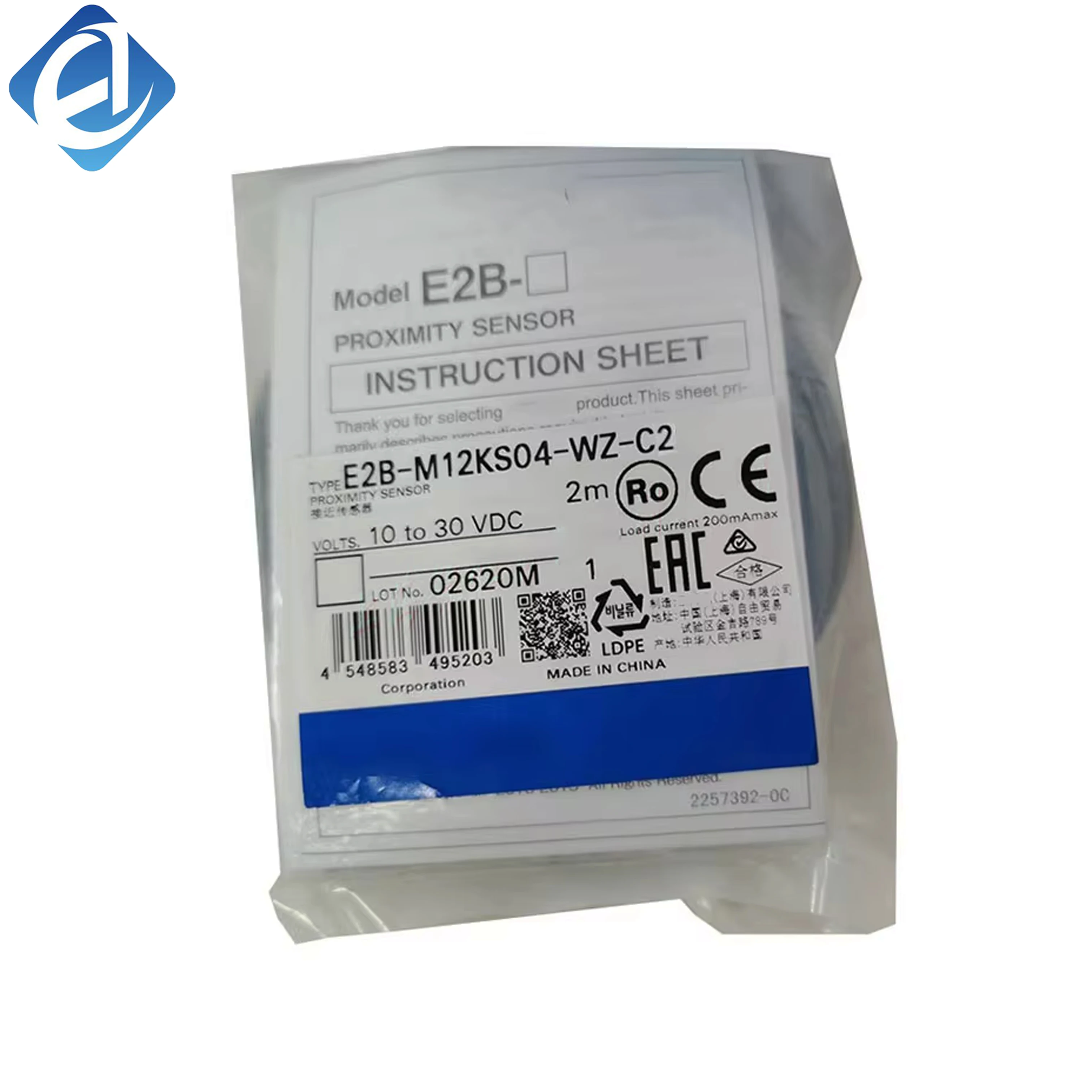 নতুন ও মূল E2B-M12KS04-WZ-C2 অমরন E2B সিরিজ ইন্ডাক্টিভ প্রোক্সিমিটি সেন্সর, যা শিল্প স্বয়ংক্রিয়করণ সুবিধাগুলিতে ধাতু সনাক্তকরণ, সীমা অবস্থান নির্ধারণ এবং কাজের টুকরো গণনার জন্য বিশেষভাবে ডিজাইন করা হয়েছে।