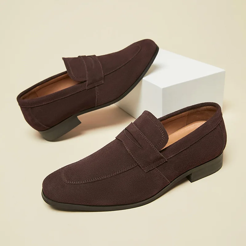 Sh10159a Simple Design Modern Mens Shoes No Lace Men Formal Shoes