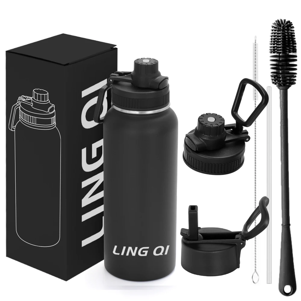 1 Litre Double-Walled Stainless Steel Vacuum Flask