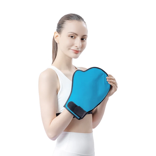 Koolcare OEM Thermal Transfer Printing Hot Cold Rehabilitation Therapy Ice Glove Cooling Ice Gel Gloves for Full-hand Injuries