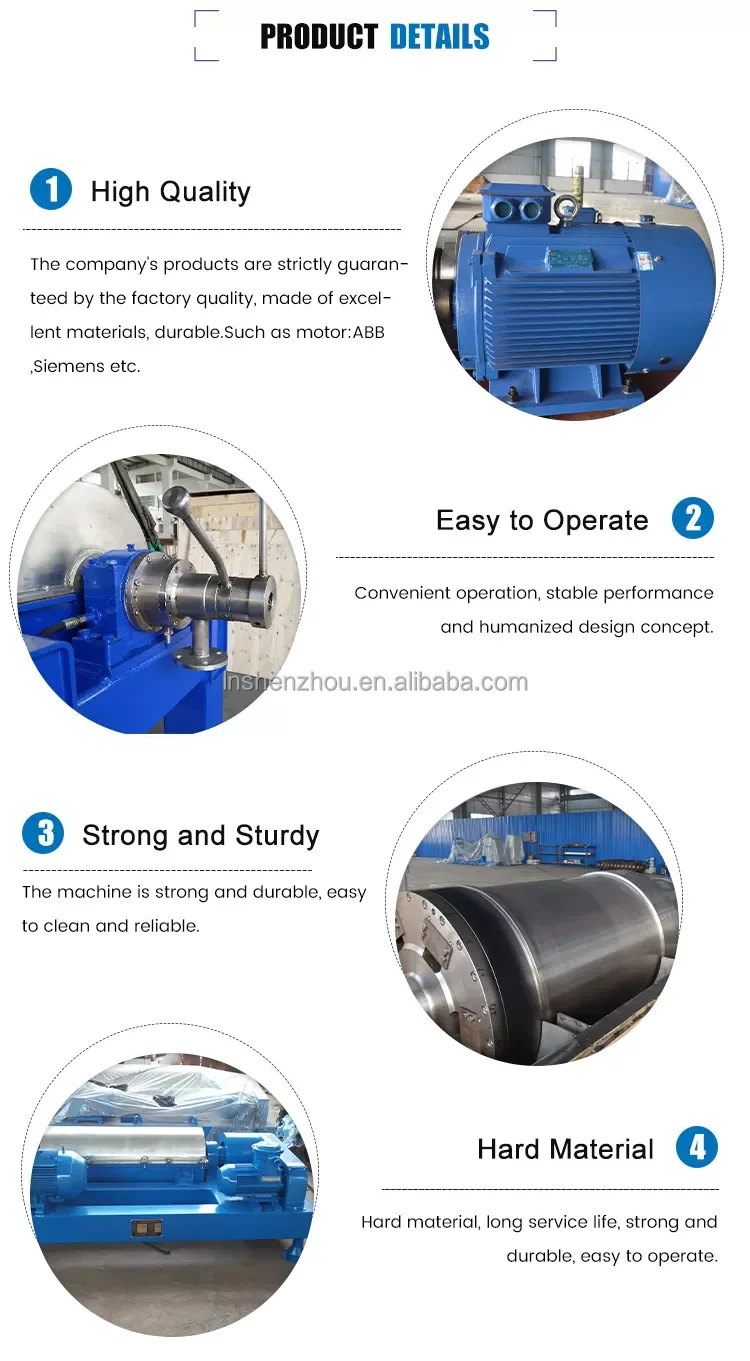 Calcium Carbonate Dewatering Decanter Centrifuge Machine