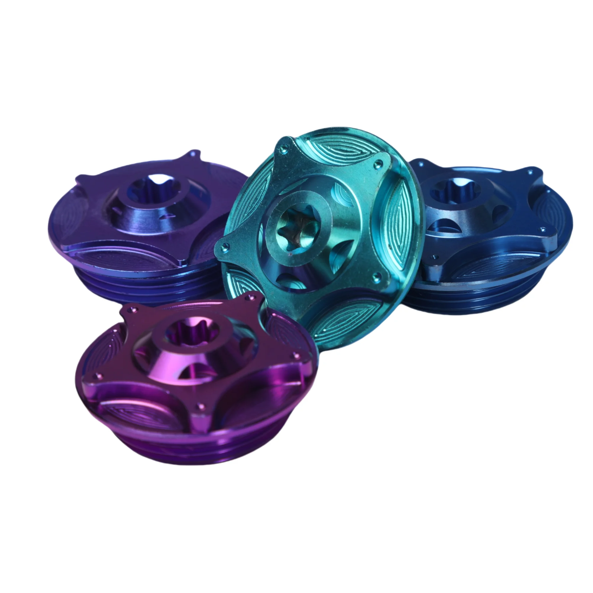 Factory Wholesale Titanium Alloy Motorcycle Modified Custom Workpiece M31/M36 Bolts Fasteners and Oil Cap Nut