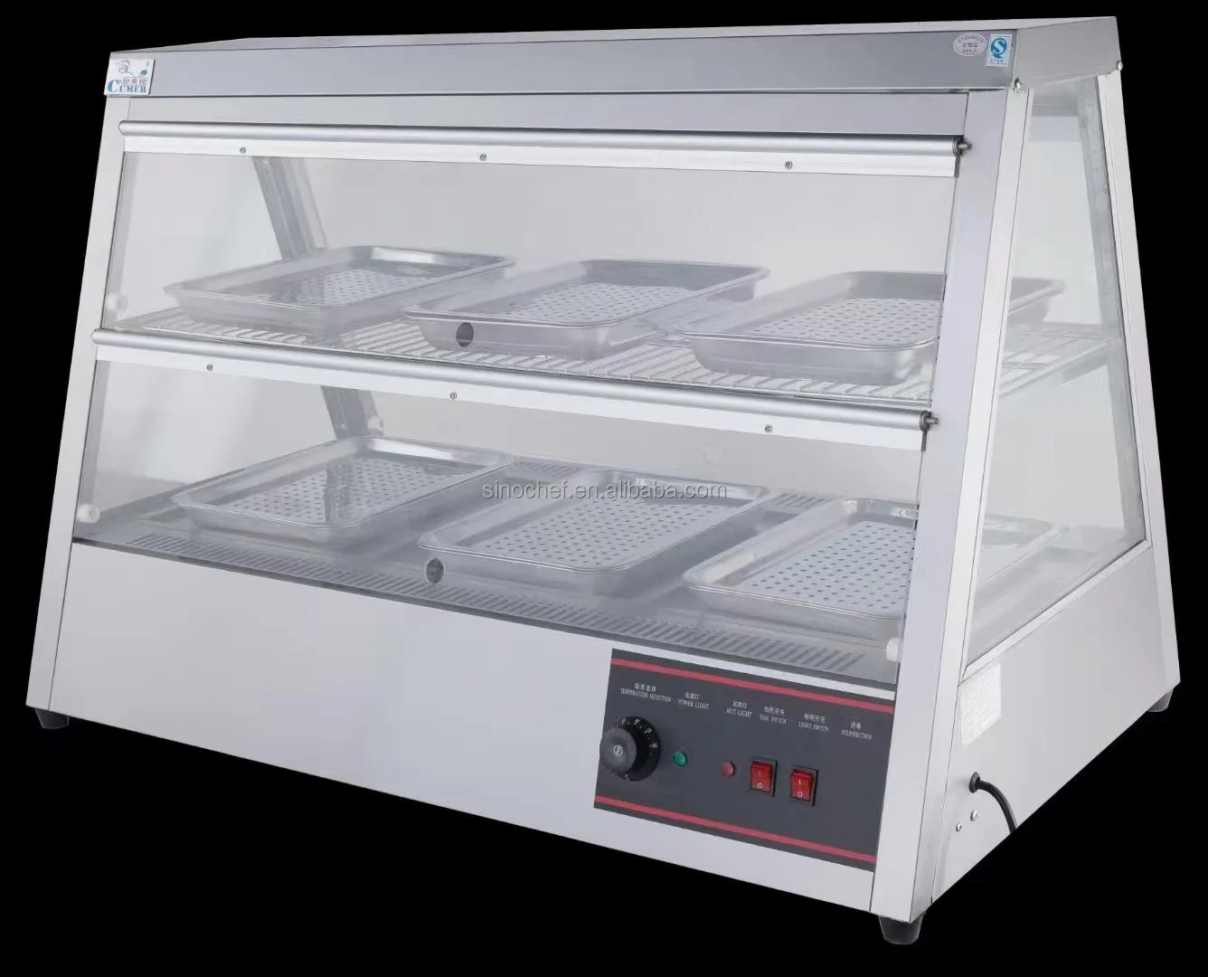 SinoChef витрина для подогрева еды дисплей горячей электрический шкаф KFC