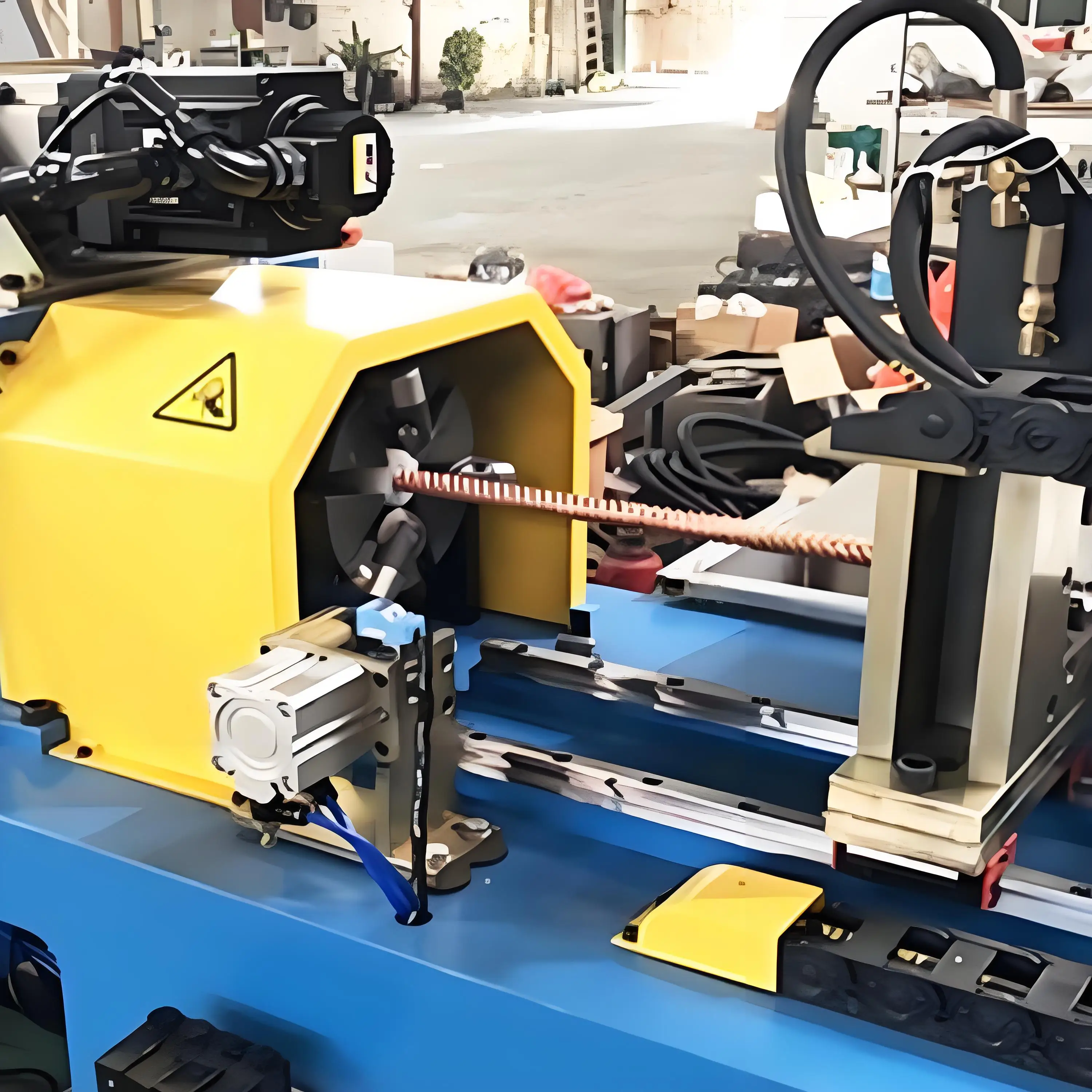 Automatic Wrought Iron Design Decorative SS Pipe Tube Twisting Machine