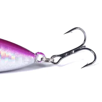 CHEERY CPE030 Metal & Plastic Artificial Hard Bait Pencil Fishing Lures with Hooks 10cm 12g for Ocean Boat Stream & Ice Fishing – Metal Jig – view 4