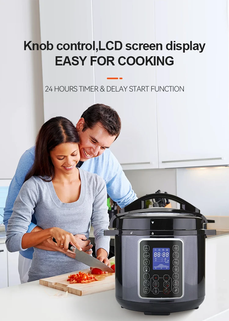 Multi-functional Cooker Ceramic Coating Inner Pot Available Electric Pressure Cooker with CE/ETL