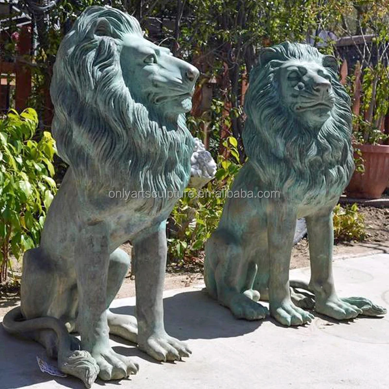 Outdoor Garden Decoration Animal Sculpture Life Size Bronze Lion Statue -  Buy Life Size Bronze Lion Statue,Bronze Lion Statue,Garden Animal Statue  Product on 