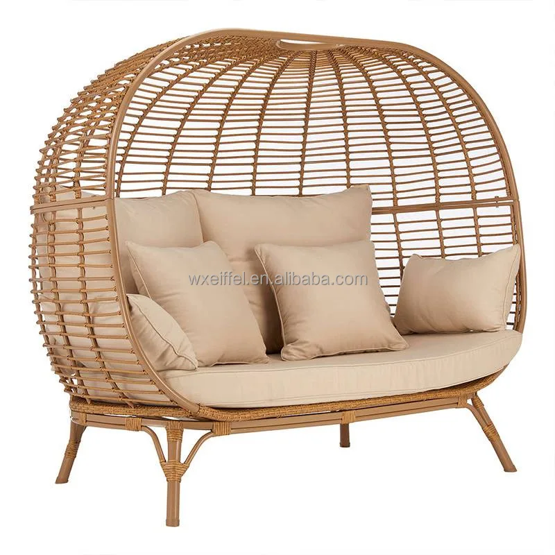 Casual Lazy Sofa Bird's Nest Sofa Rattan Double Rattan Chair Garden ...