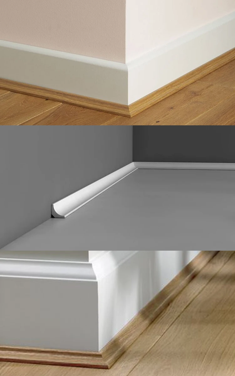 Oak Flooring Scotia Trim for Covering the Expansion Gap Between Floor and Skirting Board
