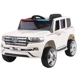 LAND CRUISER 200 Kids Electric Remote Control Car Rechargeable Plastic Off-Road Ride-On Toy for Police for Children