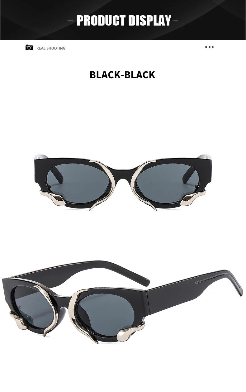 Designer Y2k Sunglasses Snake Decoration Custom Shade Glasses Custom