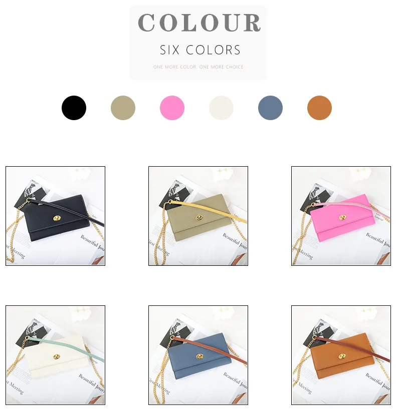 Chain Sling Mini Crossbody Bag Fashion Women's Genuine Leather Multi ...