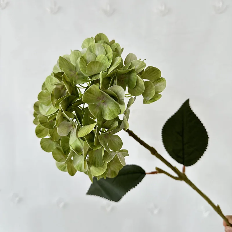 product yujia single hydrangea hot sale high quality artificial hydrangea flower wedding decorative silk cloth chinese-60