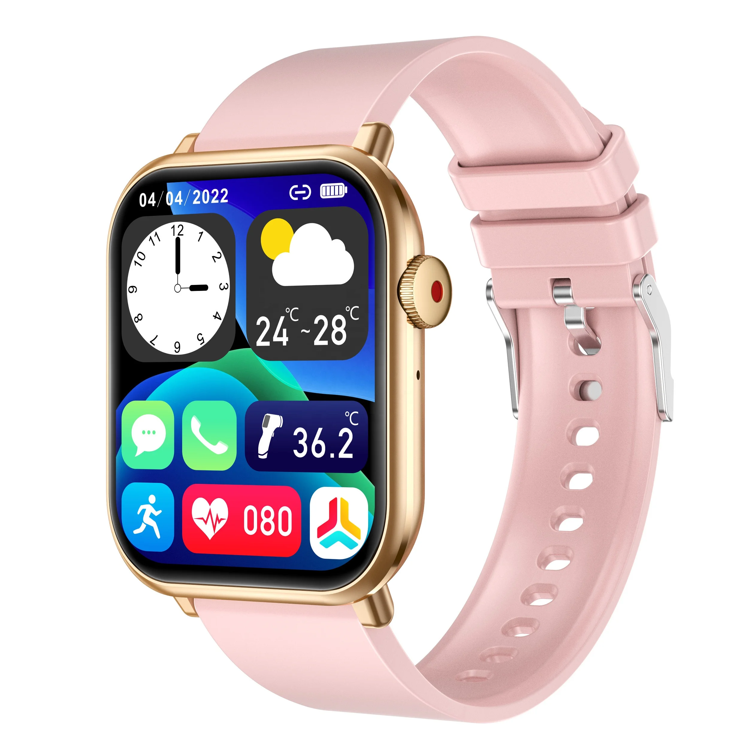 QX9 Heart Rate Monitoring BT Calling Smart Watches Reloj Inteligente Sport Temperature Smart Watch