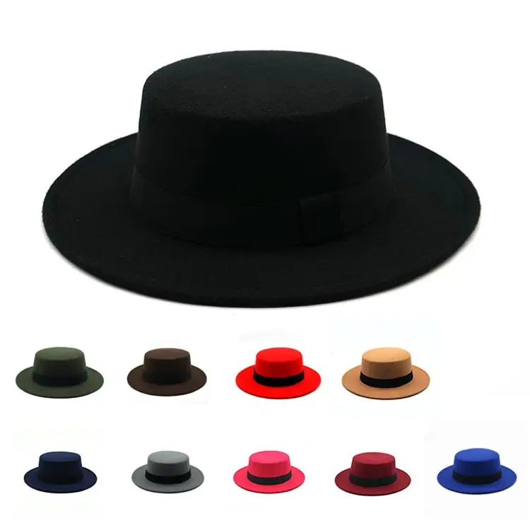 For womens hats Fedora women Hat For Lady Winter Autumn Encompassing Brim Jazz Hats With Fashion Ribbon